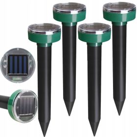   Egerek és patkányok elleni védelem - Erős napenergia -visszataszító molok x 4 db -okhoz