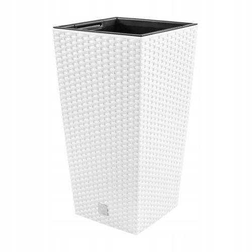  Prosperplast virágcserép 20 cm x 20 x 37,6 cm átmérője 20 cm műanyag fehér