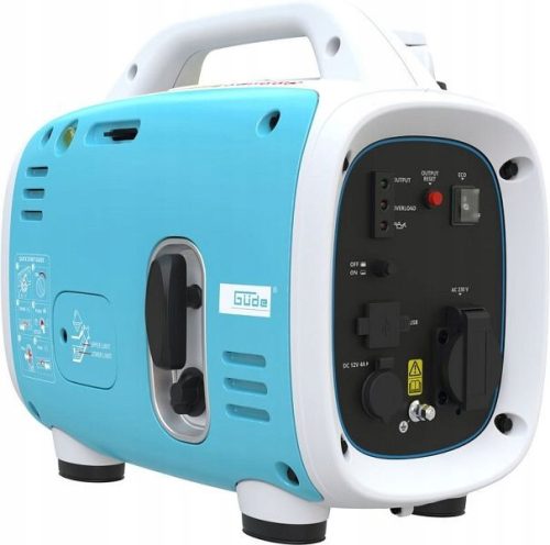 Hordozható egyfázisú generátor Gude 800 W benzin