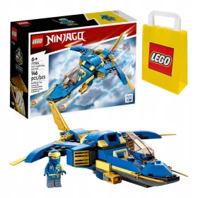   LEGO Ninjago Jay's Supersonic Jet EVO 71784 + LEGO papírzacskó 6315786 sárga 24x8x18 cm