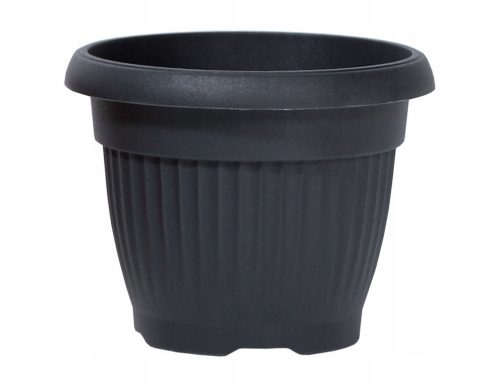  Prosperplast virágcserép 55 cm x 55 x 43 cm átmérője 55 cm műanyag fekete, szürke és ezüst árnyalatai