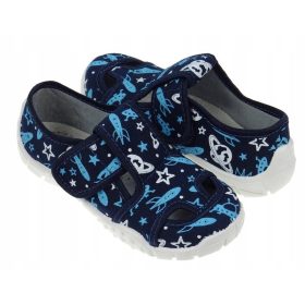   Gyermek papucs - Tépőzáras papucsok a bőr beillesztésében Raweks i3 32