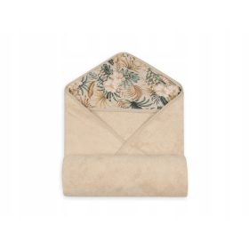   Baba törölköző kapucnival - Baby fürdőruha 100x100 bambusz bézs