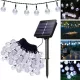  GIRLANDA SOLAR KERTI LÁMPÁK 100LED 12M fehér