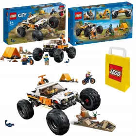    LEGO City 60387 Kalandok 4x4-es terepjáróban + VP papírzacskó LEGO 6315792 közepes