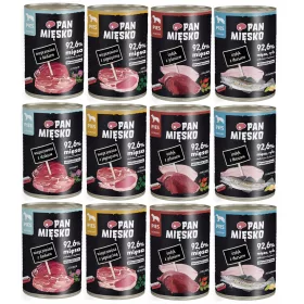  PAN HÚS Nedves táp kutyáknak Pulyka Szarvas 400g