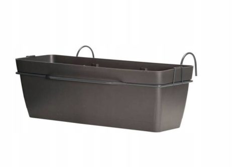  ArtPlast virágcserép 59 cm x 16 x 16 cm műanyag szürke és ezüst árnyalatú