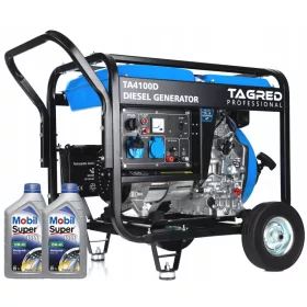 Hordozható egyfázisú Tagred 4100 W-os dízel generátor