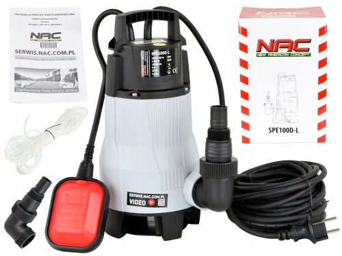  NAC 1000 W búvárszivattyú 16.000 l/h