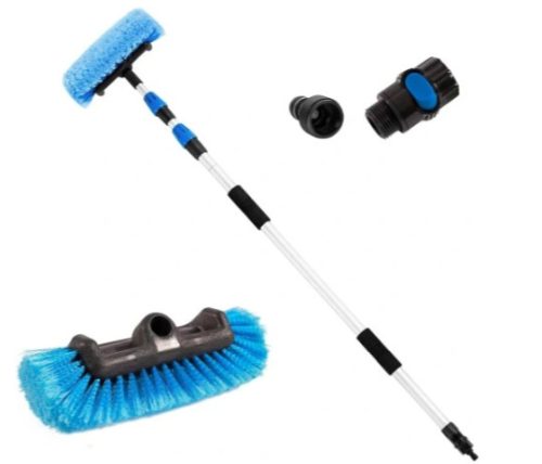 Teleszkópos autómosó kefe napelemekhez, négy síkú, 1,3 m - 3 m