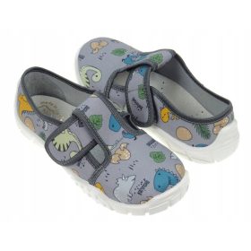   Gyermek papucs - Papucs dinoszaurusz beszúrás bőr rawekk b6 27
