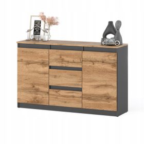   Fiókos szekrény gyerekszobába - Készen áll a komplex modern fiókos mellkas 120 cm -re