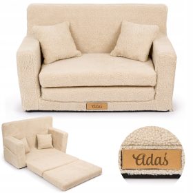    Flumi kanapé Összecsukható kanapé 40 x 92 cm, szövet, bézs árnyalatok