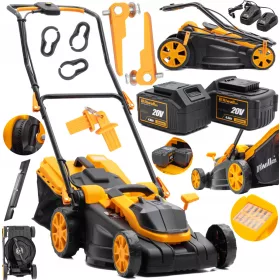   Akkumulátoros fűnyíró - Erős akkumulátor fűnyíró 40V 8ah 38cm -es készlet