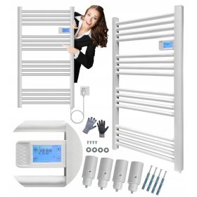    Elektromos fürdőszobai radiátor Elektromos fürdőszobai radiátor 500W falra szerelhető 500 W 540 x 960 mm fehér