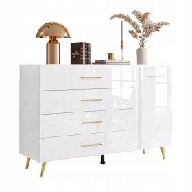   Fiókos szekrény gyerekszobába - Díszkádiák Aura II fiók fiókok Arany lábfogantyú