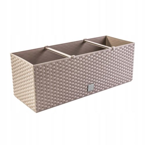  Prosperplast virágcserép 80 cm x 33 x 32 cm átmérő 80 cm műanyag barna és bézs árnyalatok