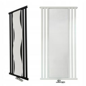    Dekoratív radiátor tükörrel 1200/500 KALIPSO 625W fehér fekete grafit