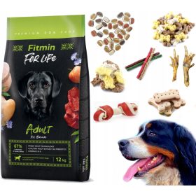    FITMIN FOR LIFE FELNŐTT FAJTÁK 12KG + INGYENES AJÁNDÉKOK