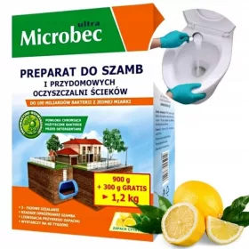   Szennyvíztisztító - Porkészítmény szeptikus tartályokhoz Bros Microbec Ultra 1,2 kg