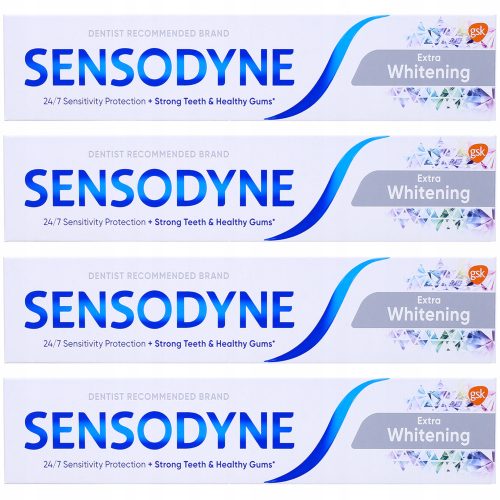 Fogkrém gyerekeknek - Sensodyne extra fehérítő fogkrém 4 db