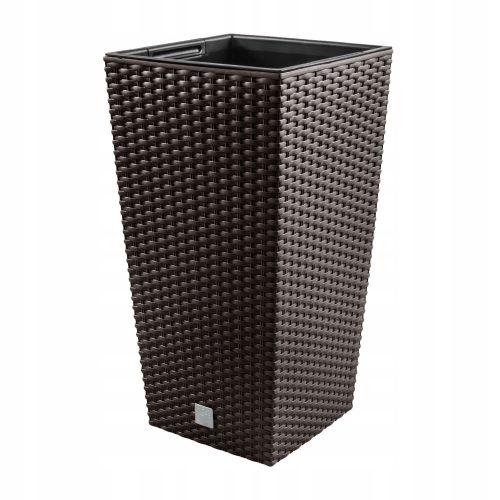  Prosperplast virágcserép 24 cm x 24 x 45 cm átmérő 24 cm műanyag barna és bézs árnyalatok