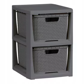    BranQ fürdőszobai polcok szürke árnyalatai 29,5 x 24 x 33,2 cm