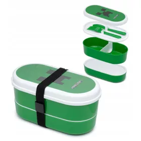   Tizedik doboz, üveg - Minecraft ebéddobozos reggeli + evőeszközök