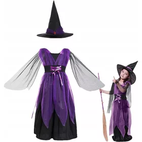   Lány jelmez - Boszorkány ruha jelmez Witcher Halloween 110-122