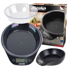  Mesko-AGD konyhai konyhai mérleg, fekete, 5 kg