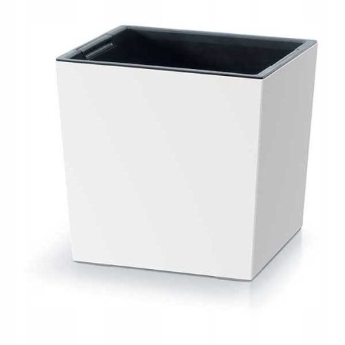  Prosperplast virágcserép 29,5 cm x 29,5 x 29 cm átmérő 31 cm műanyag fehér