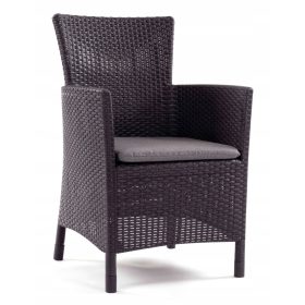 Kerti szék - Allibert kerti szék, szürke műanyag