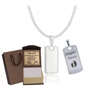    EZÜST TELJES FÉRFI PÁNCÉL KUTYA TAG PR. 925 INGYENES VÉSZ