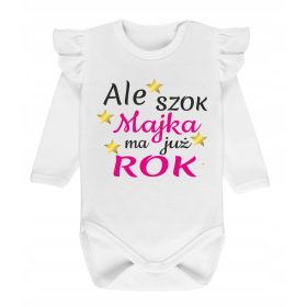   Gyermek body - Test, de sokk, már van egy éves első születésnapi neve