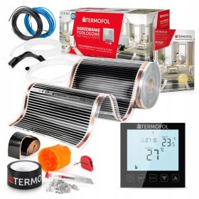    FŰTŐFÓLIA SZETT 12m², infravörös, szélesség 50cm, 220W H1 FEKETE