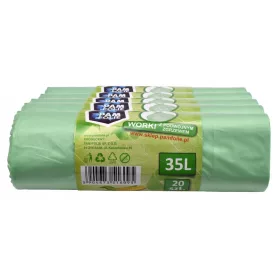   Szemeteszsákok - Biológiailag lebontható szemetes zsákok komposzt 35L100 DCS
