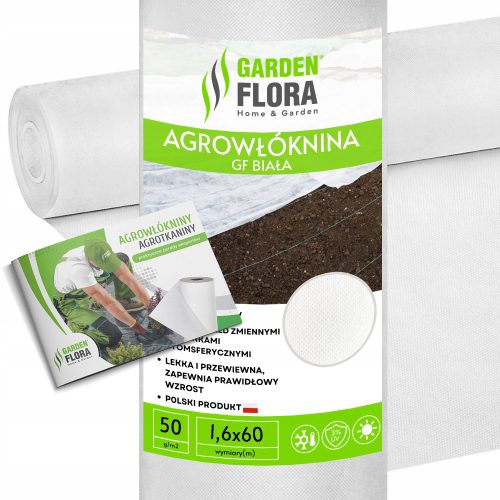 Agrotextília - Takaró agrotextil (tél-tavasz) GF Agro fehér 160 x 6000 cm 50 g/m²