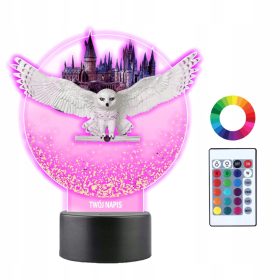   Gyermek éjszakai lámpa - Roxfort Hedwig 3D LED nyomtatott éjszakai lámpa