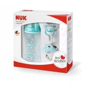 Bébiüveg - NUK FC SET+ TEAT palack borító klip 0-6M