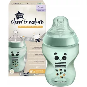  Bébiüveg - Tommee Tippee anti -kolic palack 260 ml panda 0m+