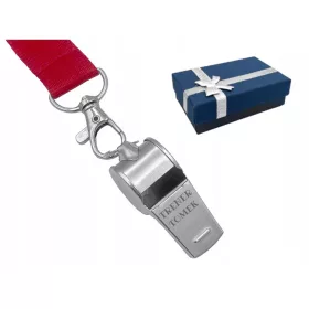   Síp a játékvezetőknek - Síp fém metszet ajándék az edzőhúrhoz