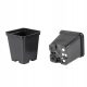  GardenPlus+ virágcserép 9 cm x 9 x 9 cm átmérőjű 9 cm műanyag fekete