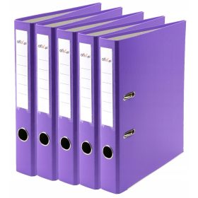   Iratgyűjtő könyvekhez és füzetekhez - A4 Binder 50 mm -es megerősített lila X5.
