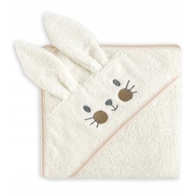  Baba törölköző kapucnival - UVIE Rabbit fürdőruha 100x100 cm bézs