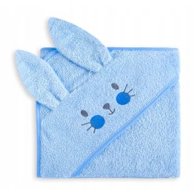   Baba törölköző kapucnival - UVie fürdőfedele 100x100 cm kék
