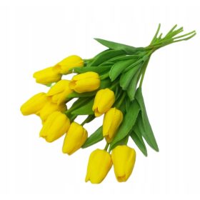   Művirágok, gyümölcsök - Szilikon tulipák latex csokor, mint az Alive 12s