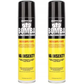   Rovarriasztó - 2x SÁRGA BOMBÁBA BOMBÁHOZ EZÜST BOHÁS POLKOSAKHOZ 80m2