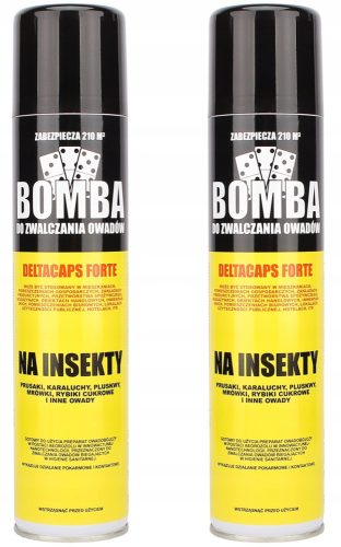 Rovarriasztó - 2x SÁRGA BOMBÁBA BOMBÁHOZ EZÜST BOHÁS POLKOSAKHOZ 80m2