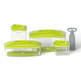   Élelmiszertartó - 4 db-os konténer készlet SeeYoo vákuumszivattyúval