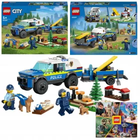    LEGO City 65319 Rendőrkutya-kiképzés terepen Autó Rendőrautó Utánfutó Rendőrség + LEGO KATALÓGUS 2024 ÚJ